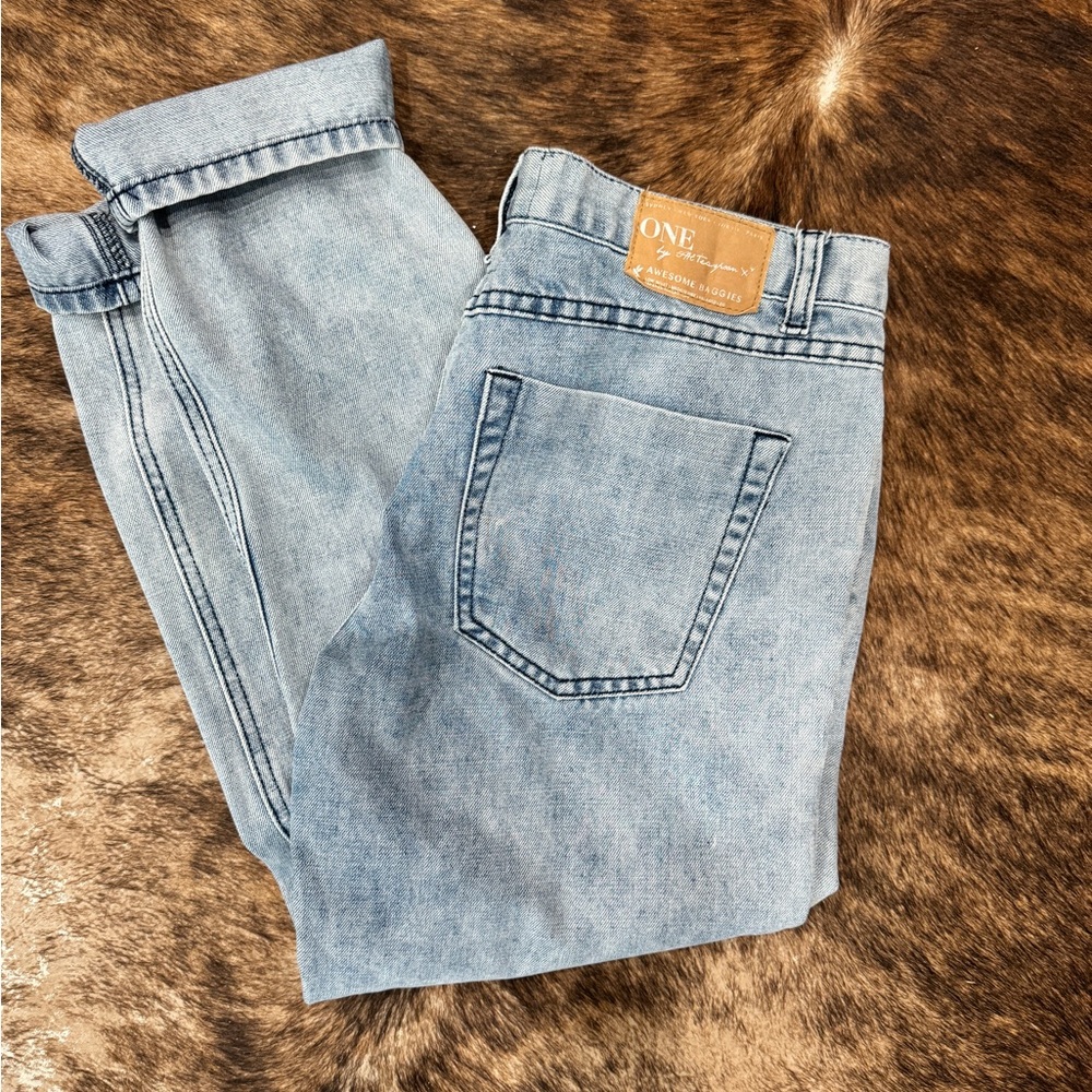 One Teaspoon Light Blue Boyfriend Jeans